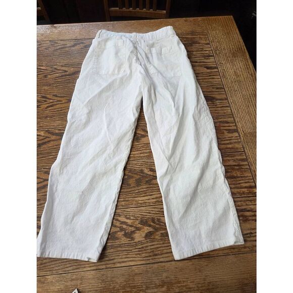 FRANK & EILEEN Kinsale The Italian Crop Pants in White Size 2 - Picture 4 of 4